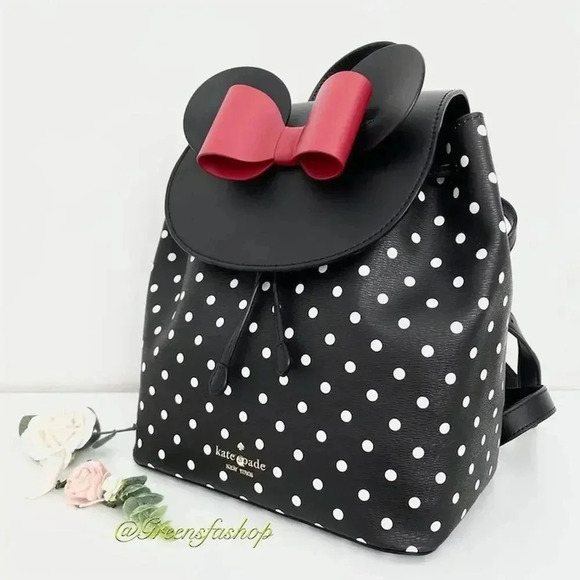 disney x kate spade new york minnie mouse backpack - Picture 2 of 8